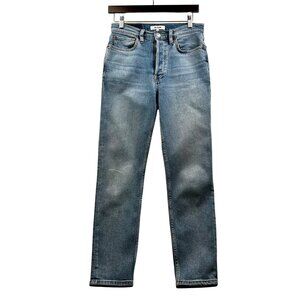RE/DONE High Rise Button Fly Jeans Quiet Luxury Minimalism Size 26 Mid '90s Fit